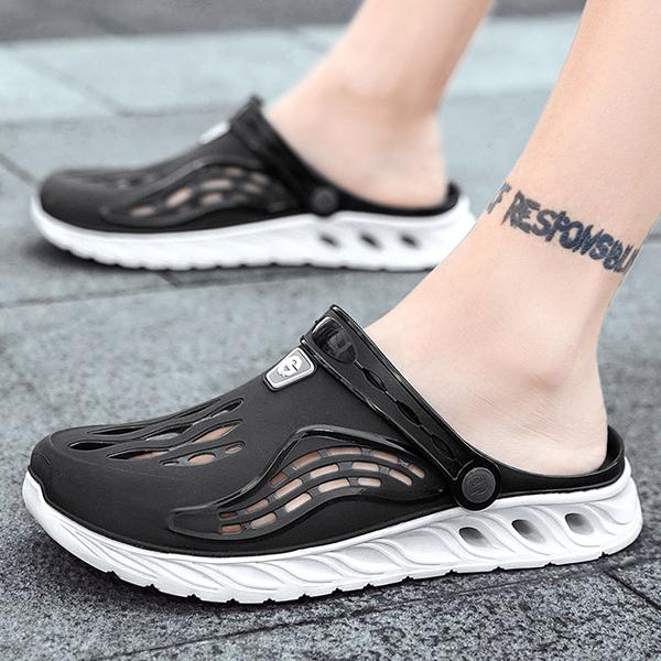 Chicinskates Men's Fashion Soft Rubber Hole Sandals