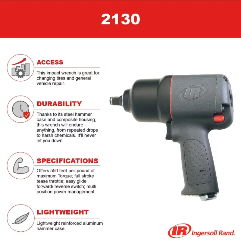Ingersoll Rand 1/2′′ Drive Air Impact Wrench