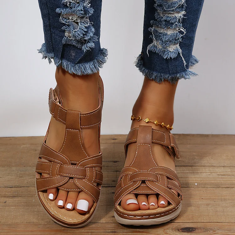 🔥Last Day Promotion 50% OFF - 2023 Comfort Vintage Leather Orthopedic Sandals