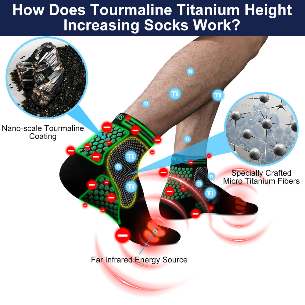 🔥🔥HIGHERSOCKS2023 Far Infrared Schorl Titanium Ion Heightening Booster Socks