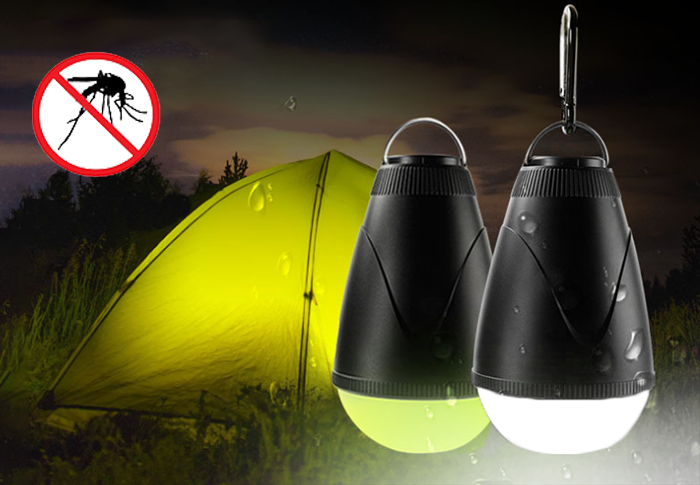 Camping Lamp with Mosquito Repellent Yellow Light - Waterproof &  Remote Control for Tents, Camping or Backpacking