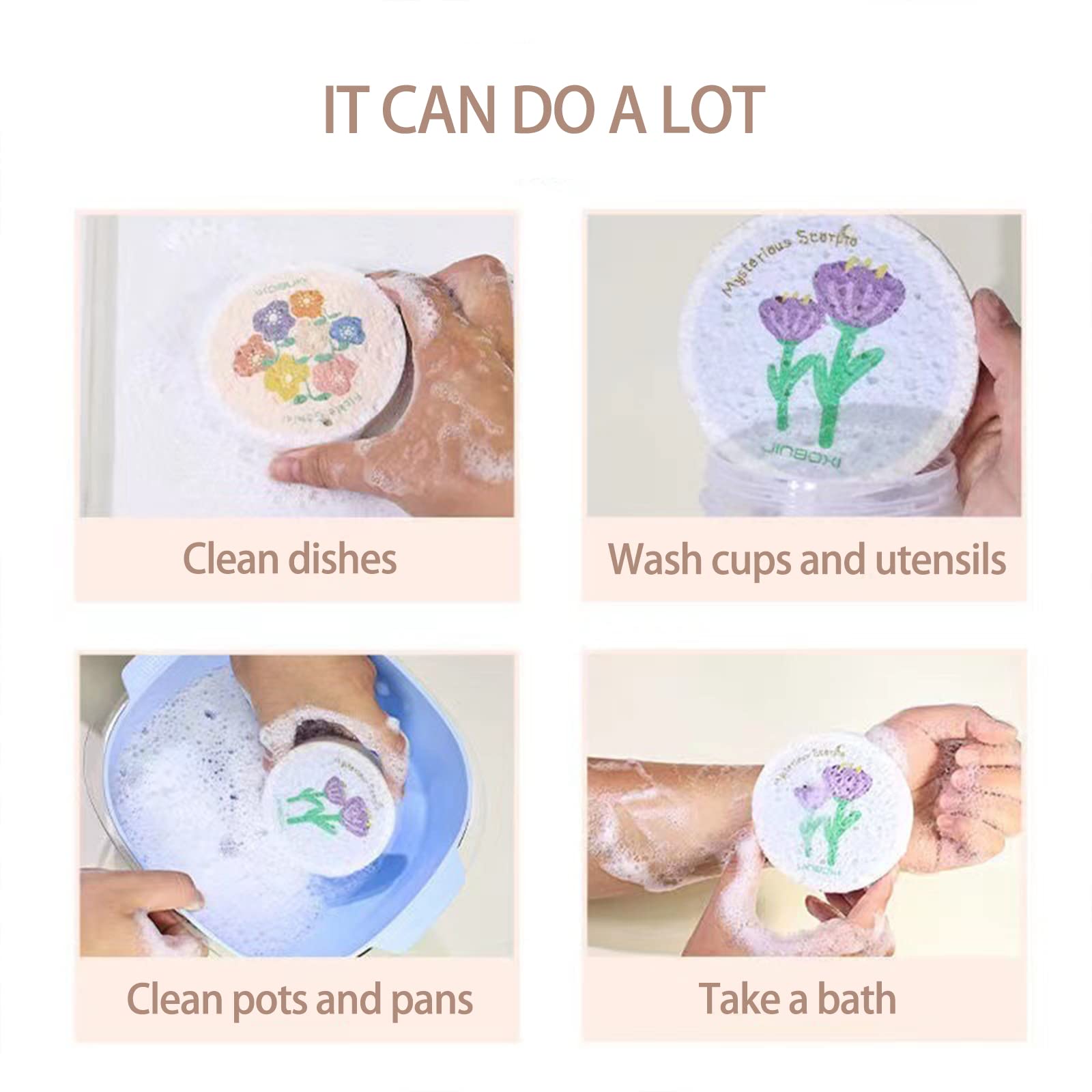 (🔥Last Day 50% OFF)Natural Wood Pulp Sponge