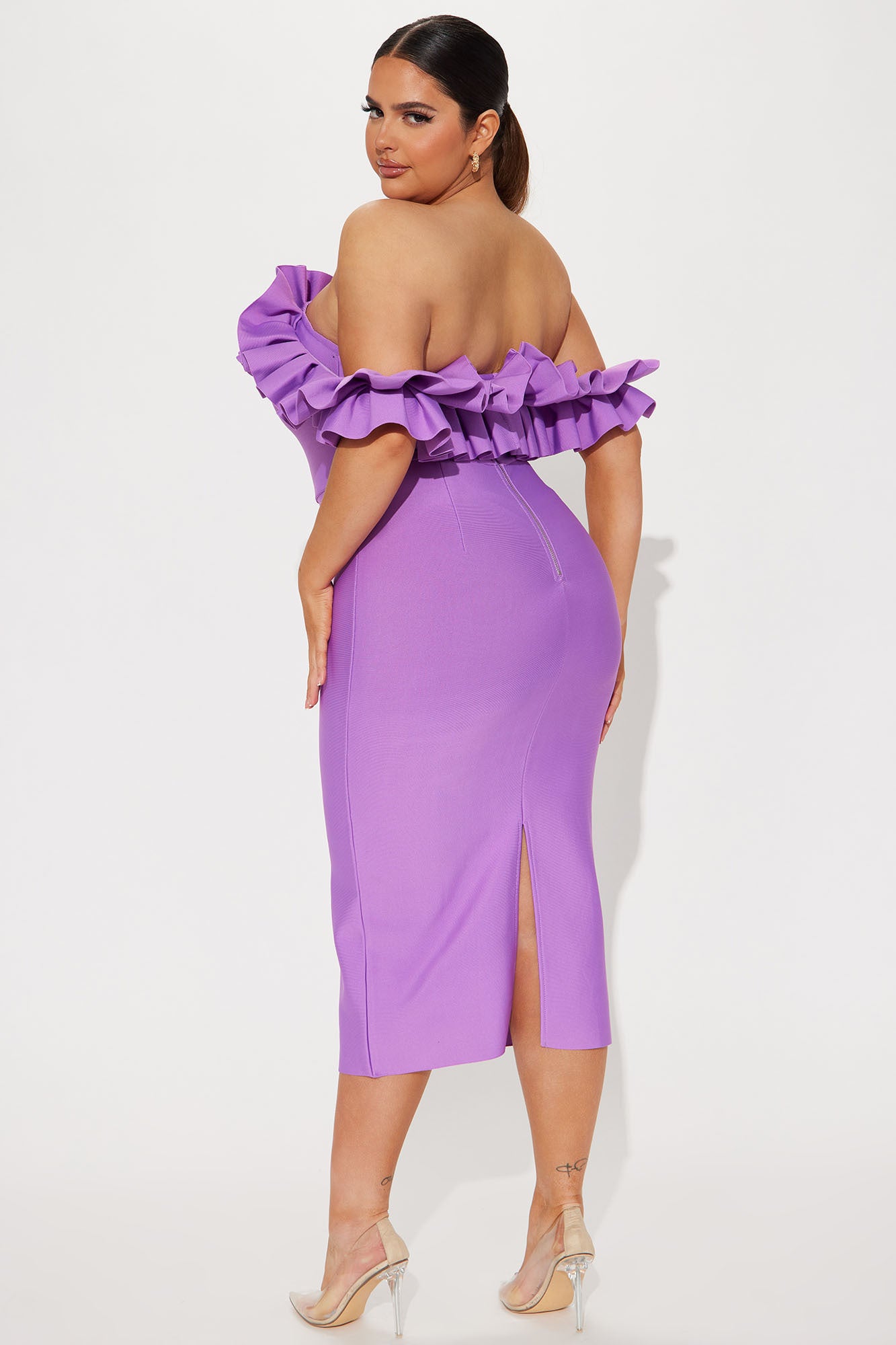 Statements Like This Midi Dress - Purple