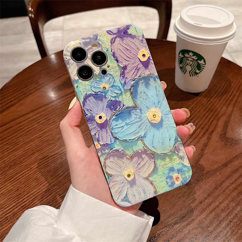 🔥(BUY 2 GET 15% OFF)  Oil Painting Flower Pattern Mobile Phone case🔥