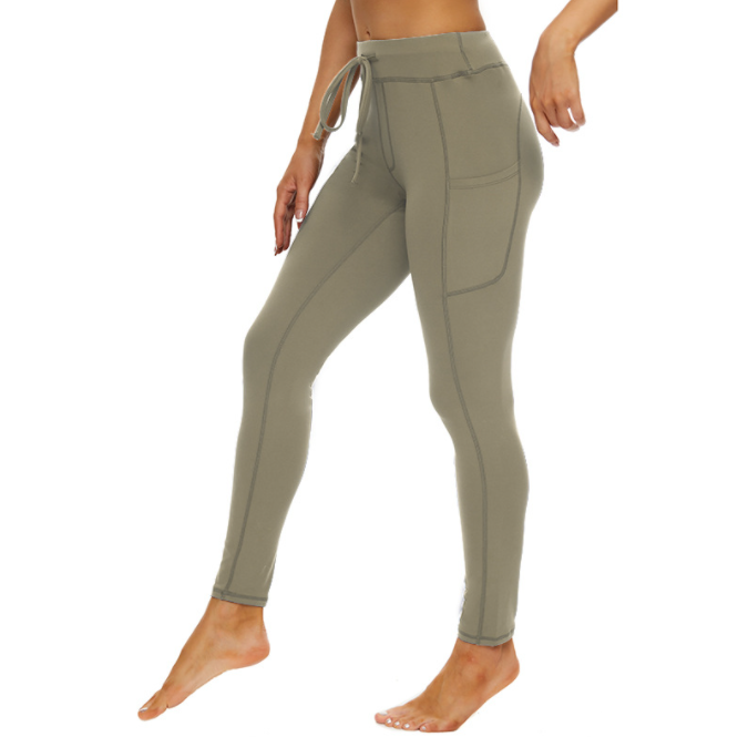 Tethered tight stretch yoga pants