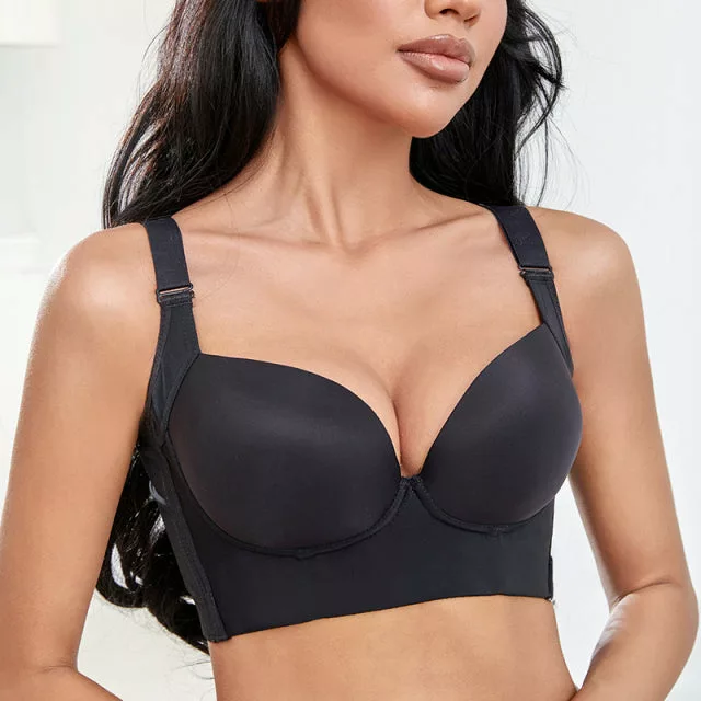 Woobilly Deep Cup Bra Hide Back Fat With Shapewear Incorporated (Buy 1 Get 1 Free)