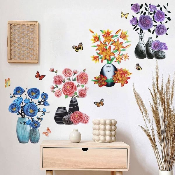 🌸3D Vase Sticker (BUY 3 GET 10%OFF)