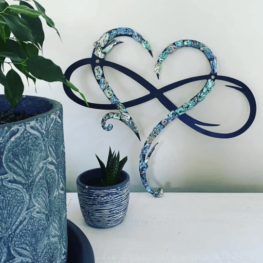 🔥Last Day Promotion 49% OFF - 💞Infinity heart-Steel wall decor Metal Wall art