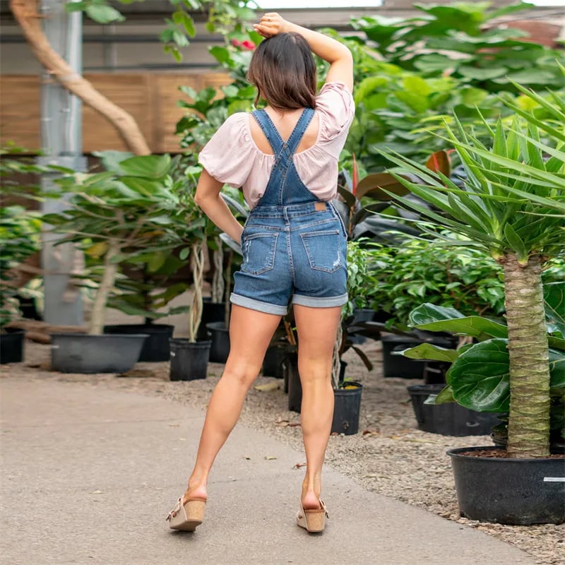 Last Day 69% OFF🔥Denim Overall High Rise Shorts(Buy 2 Free Shipping)