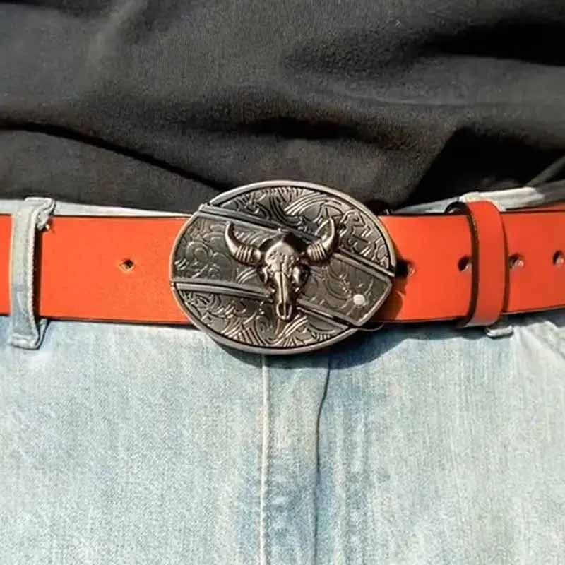 Fashion Punk Men's Genuine Leather Belt – Vogue Gadget