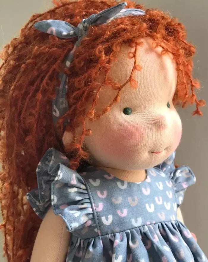 (New) Handmade Waldorf Doll - Nicole