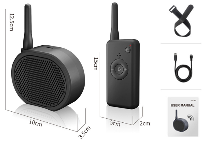 Universal Drone Megaphone - Portable Long-Distance Interference-Free Microphone Amp With High Compatibility