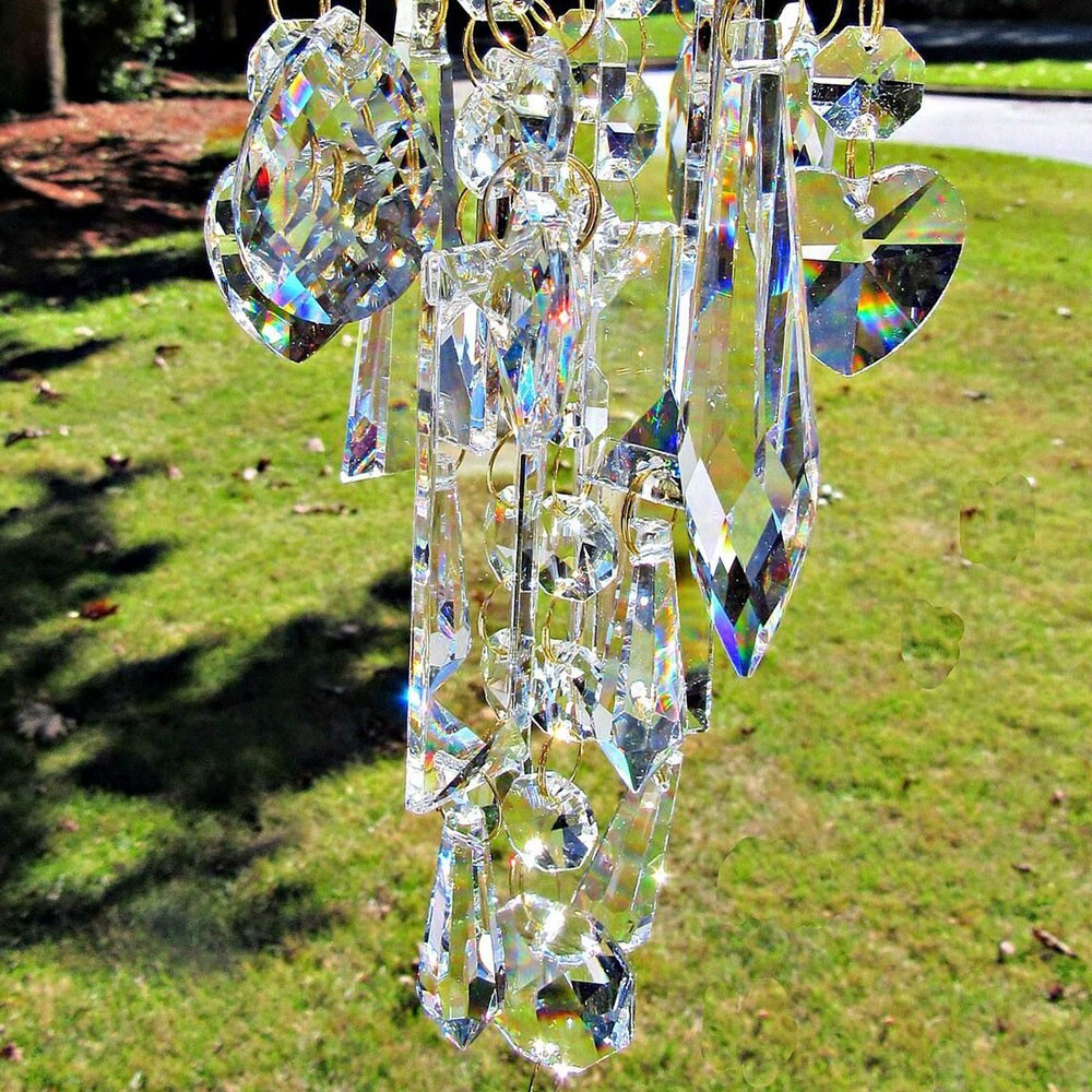 Colorful Aurora Crystal Wind Chimes