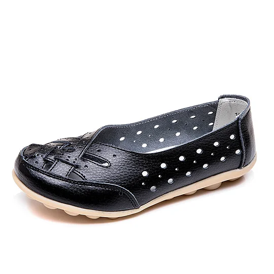 [Limited time 55% off] - 2023 women's leather breathable support flat shoes