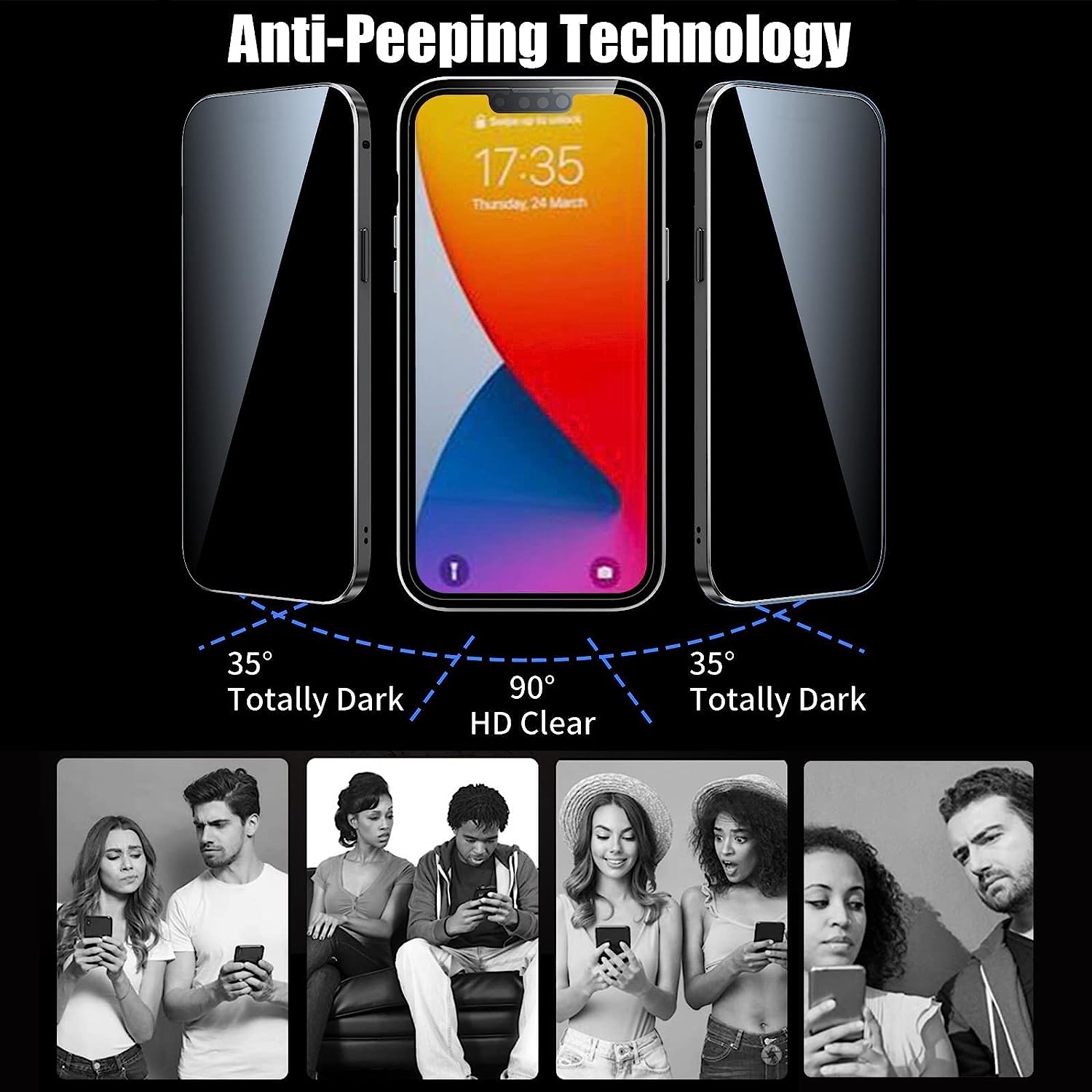 HOT SALE - 40% OFF🔥 Anti Peeping Double Sided Tempered Glass Phone Case