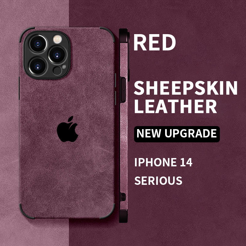 Lambskin Leather Case Cover For iPhone