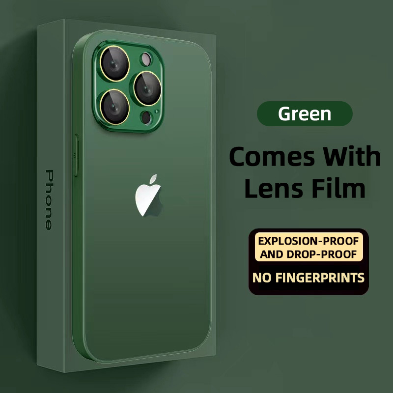 AG Frosted Glass Case Cover For iPhone