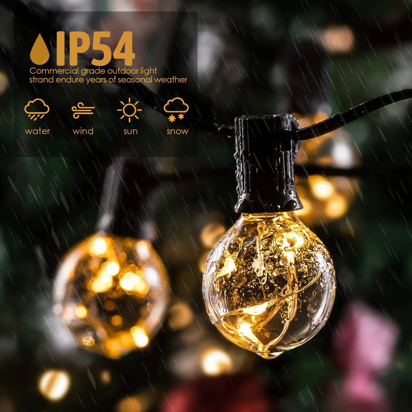 （🔥LAST DAY  Promotion 50% OFF🔥）Solar Powered LED Outdoor String Lights-BUY 2 GET 10% OFF & FREE SHIPPING