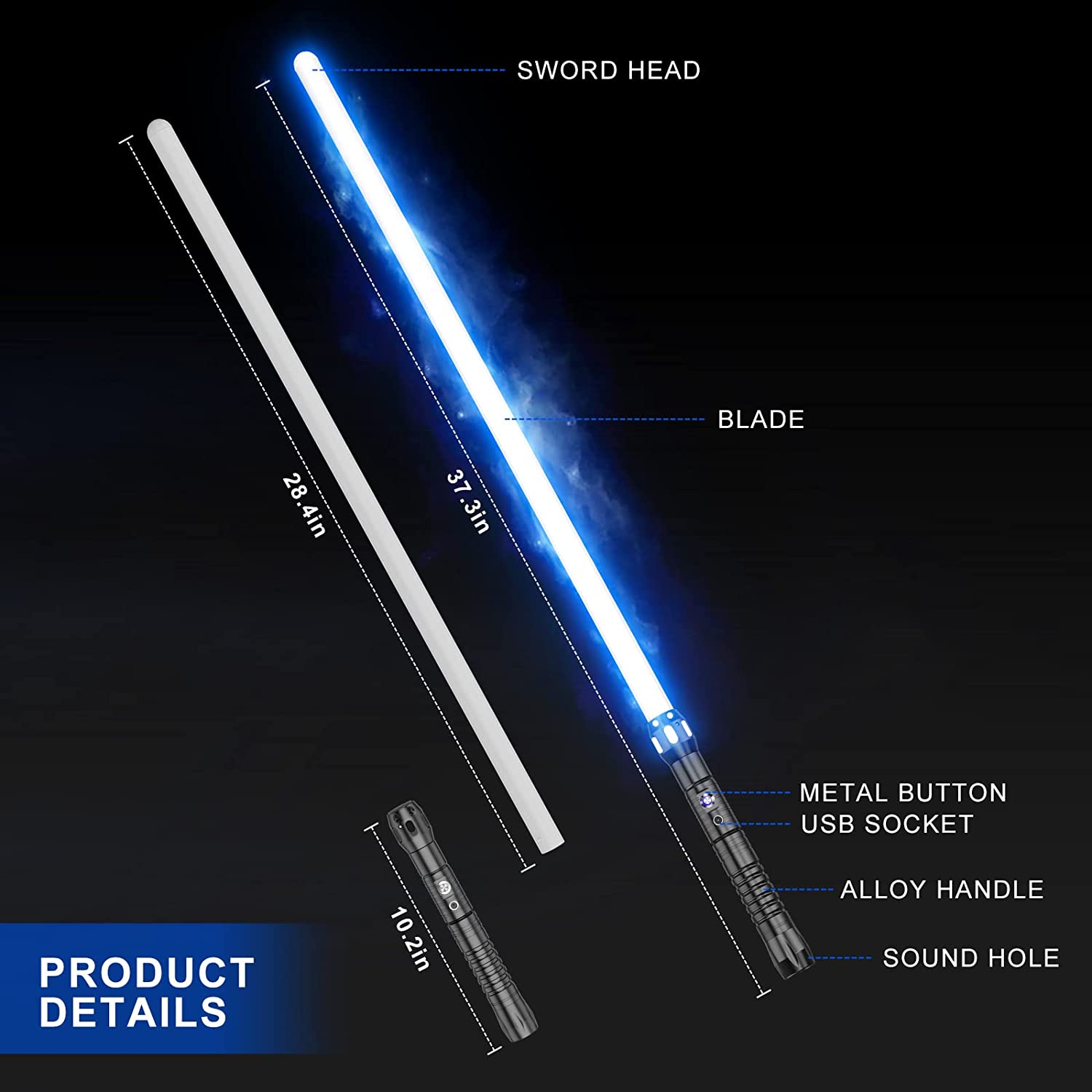 RGB LED Laser Sword