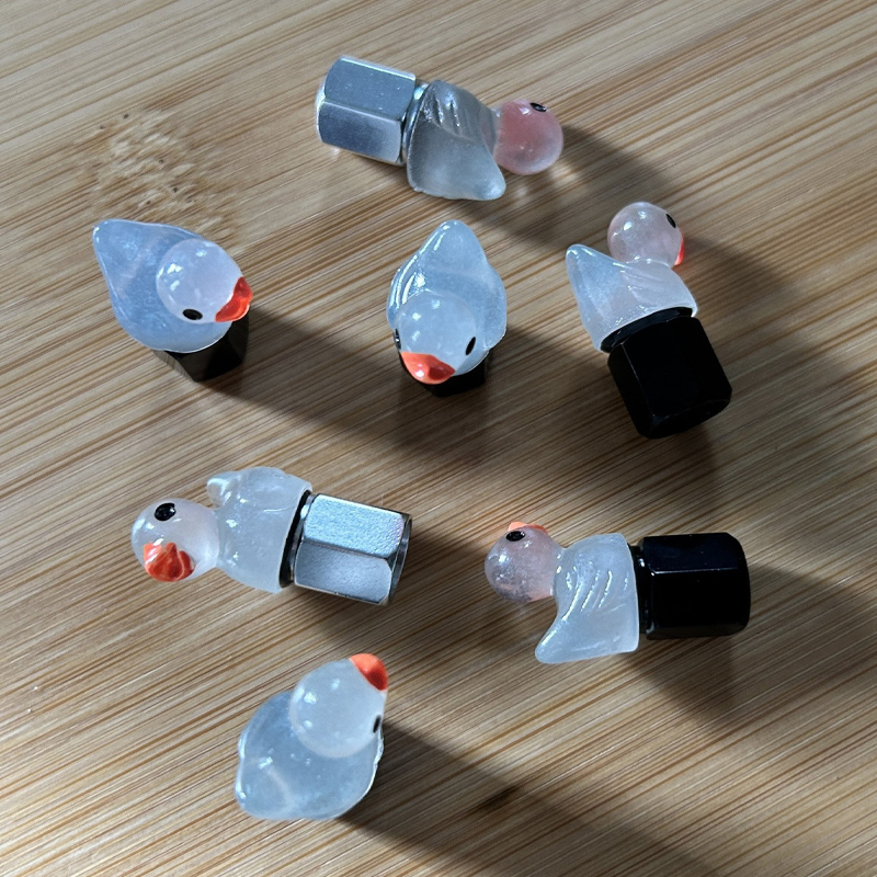 Tiny Glow Illuminating Duckies Tire Valve Cap