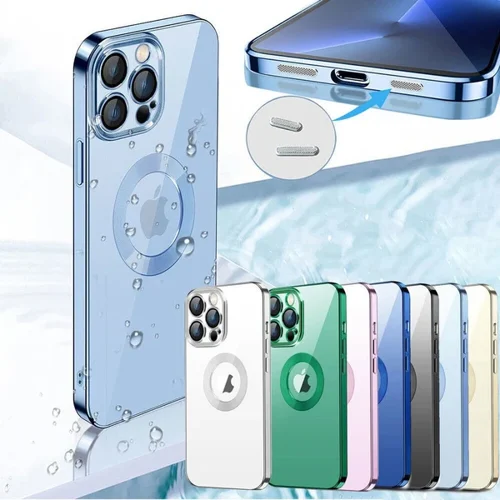 Clean Lens Electroplated Transparent Drop-proof Case For iPhone