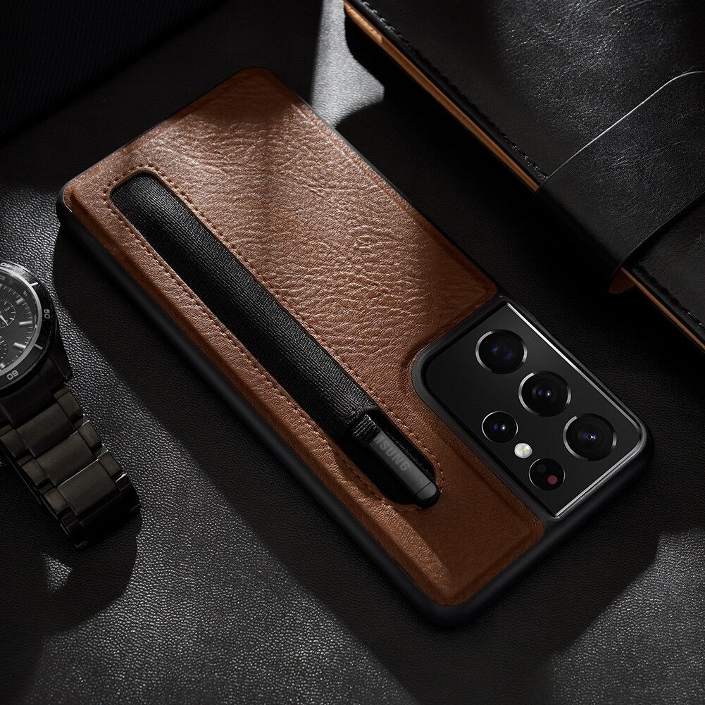Luxury Stylus Pen Case for Samsung Galaxy S21 Ultra
