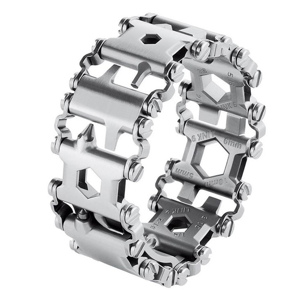 Stainless Steel Wearable Multifunction Tool Tread Bracelet