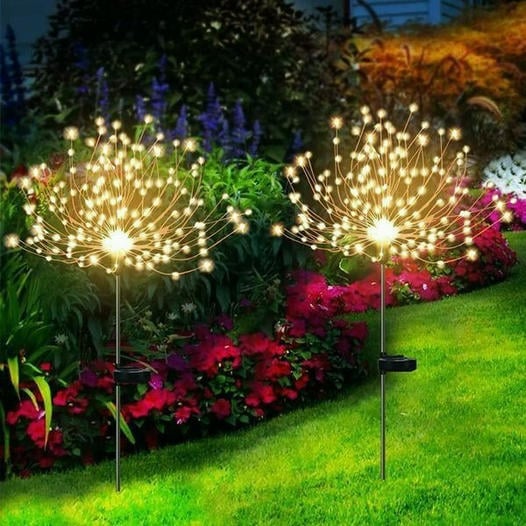 🔥[70% OFF Sale Ends In Today]- Waterproof Solar Garden Fireworks Lamp