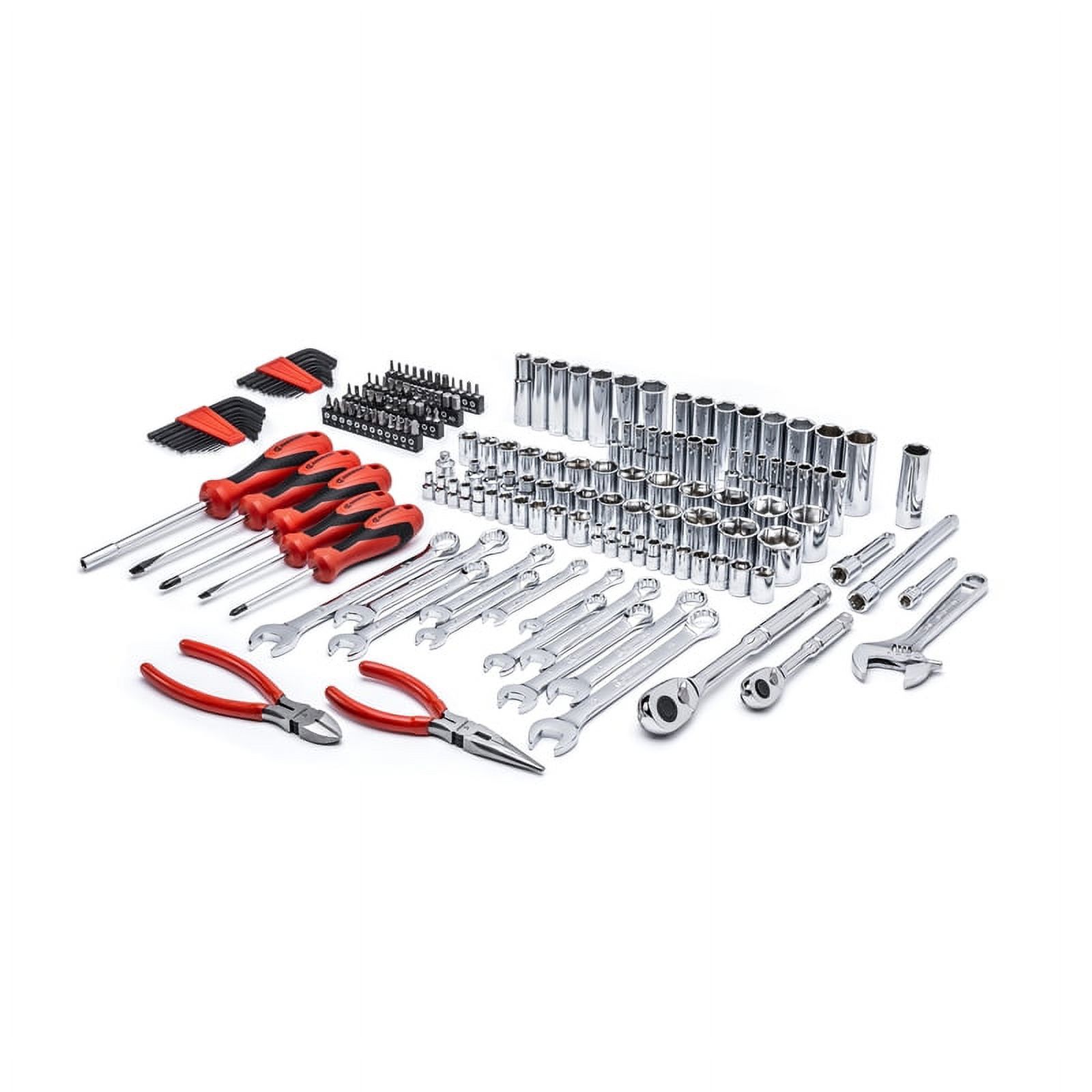 Crescent 180-Piece Professional Tool Set Tool Organizer and GEARWRENCH 20-Piece SAE/Metric Ratchet Combination Wrench Set