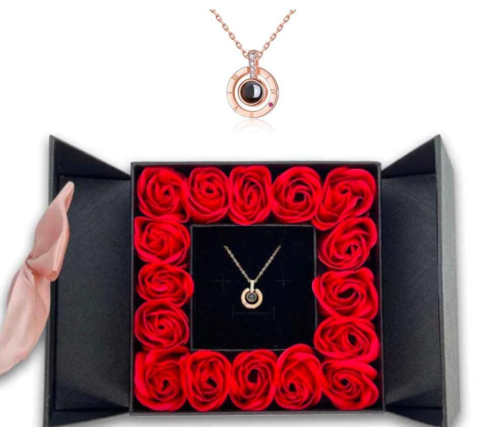 Silver Roses Bloom Necklace💝