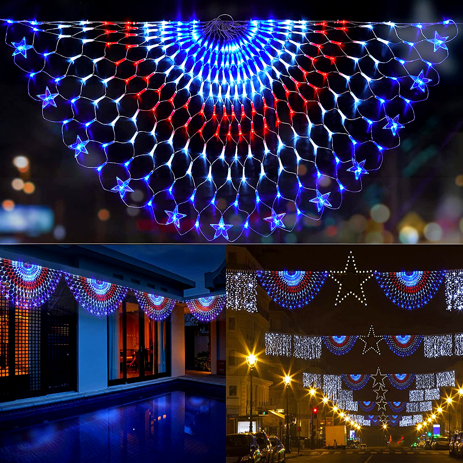 1 Set (3Pcs)Christmas Decorations Outdoor Lights