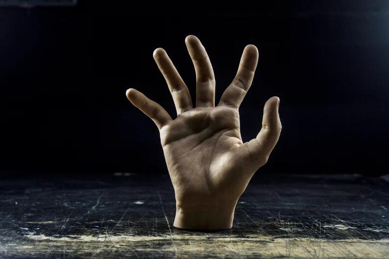 Thing Hand - Poseable Silicone Hand Prop Decoration - Life-sized and very realistic