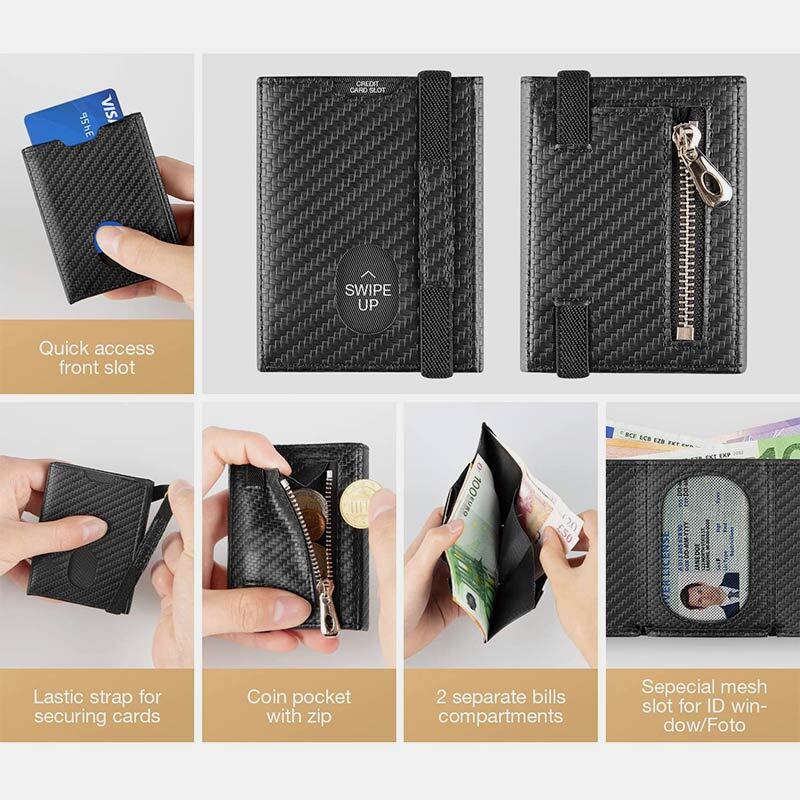 RFID Special Function Slot Vintage Slim Wallet