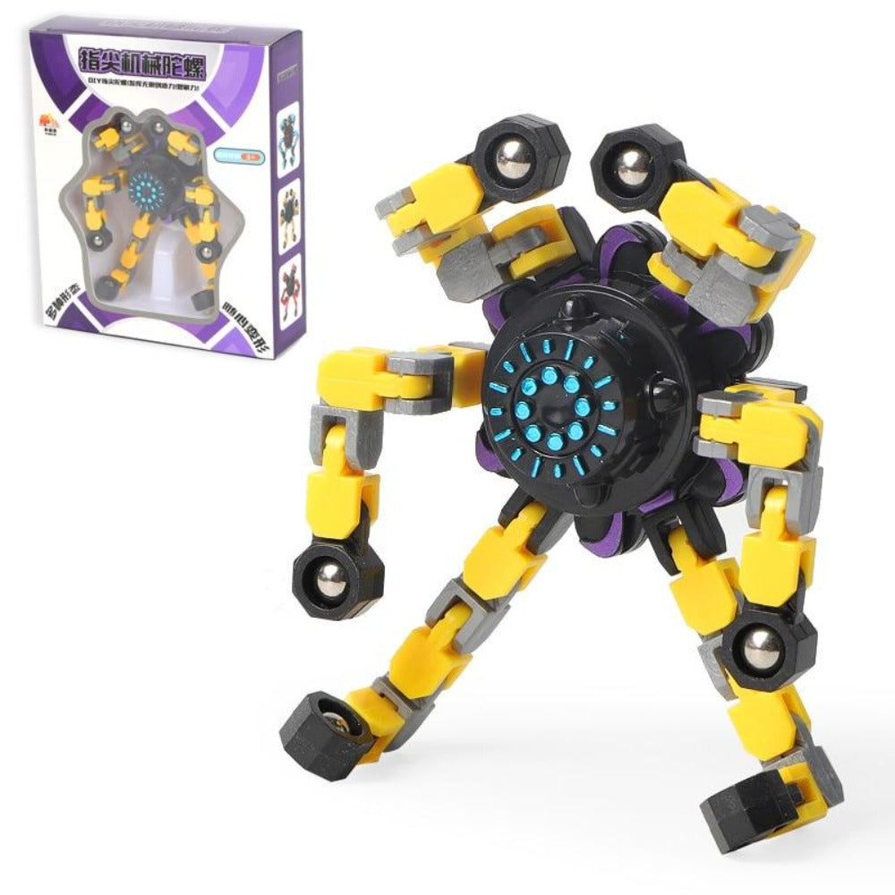 Transforming Robot Finger Fidget Spinner Gyro (3 Pack)