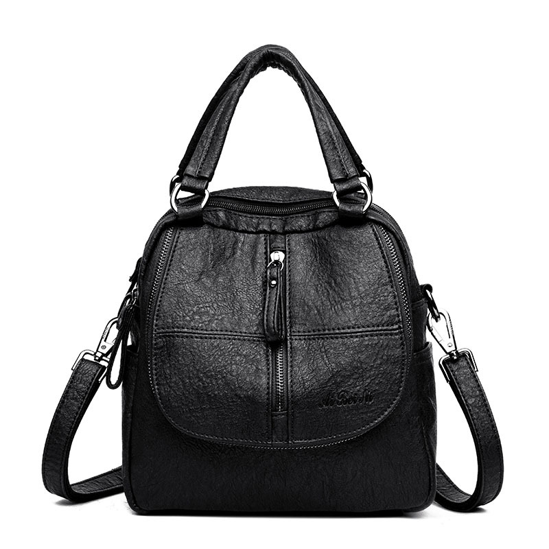 (🔥Last Day Promotion-SAVE 50% OFF) Multipurpose Leather Backpack Purse - BUY 2 FREE SHIPPING