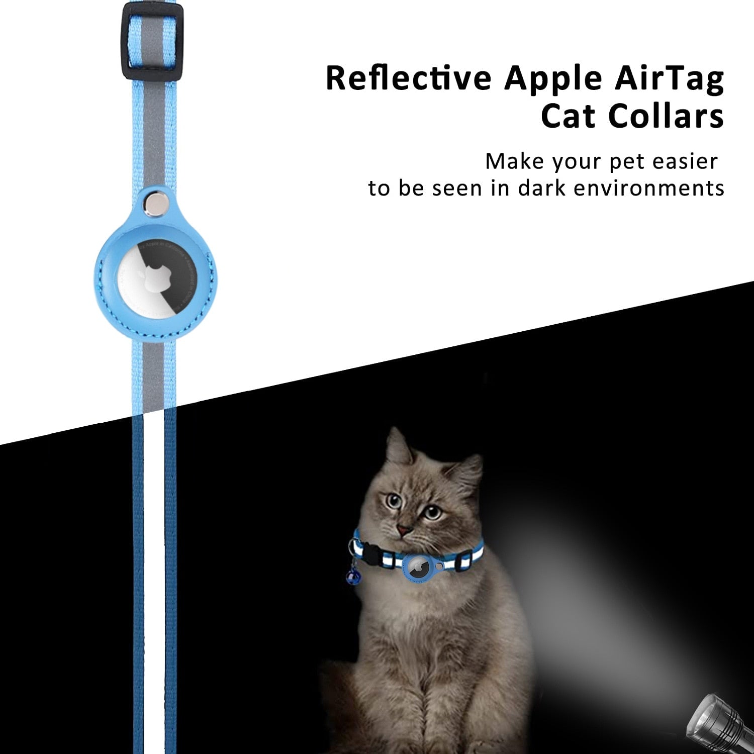 AIR TAG REFLECTIVE CAT COLLAR