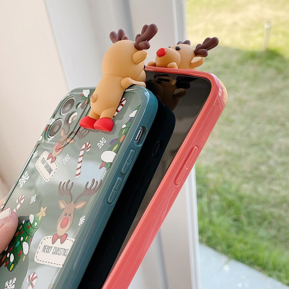 3D Christmas Deer Case