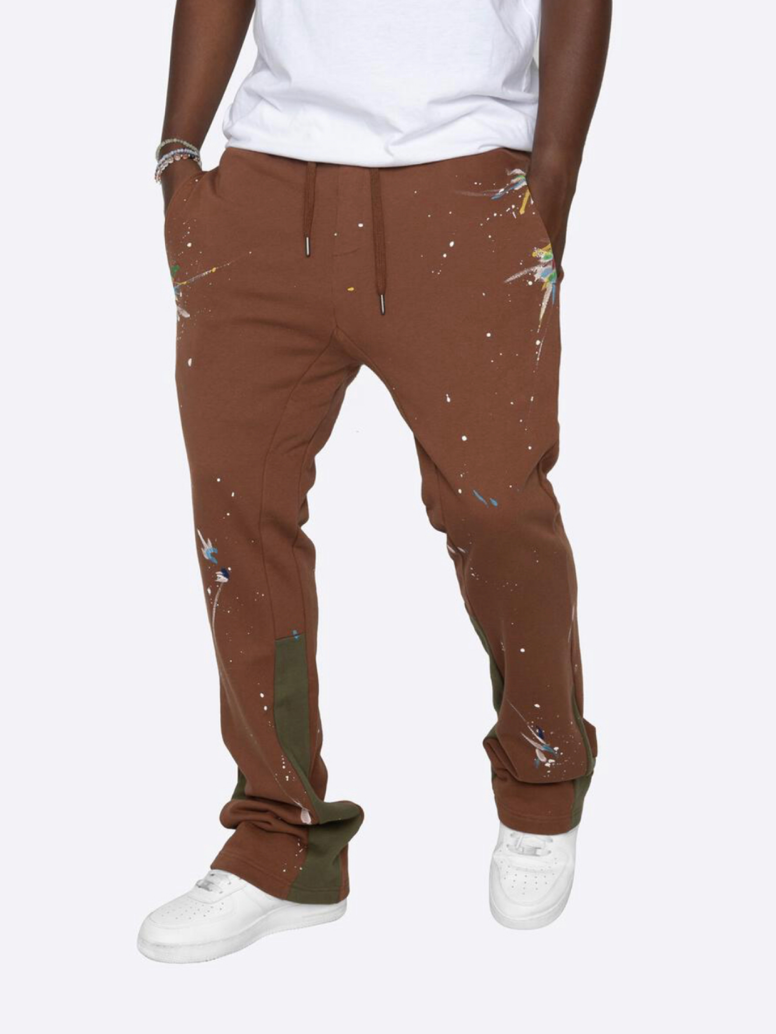 Paint Splatter Flare Sweatpants(free shipping)
