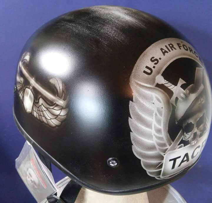 Harley Air Force themed helmet