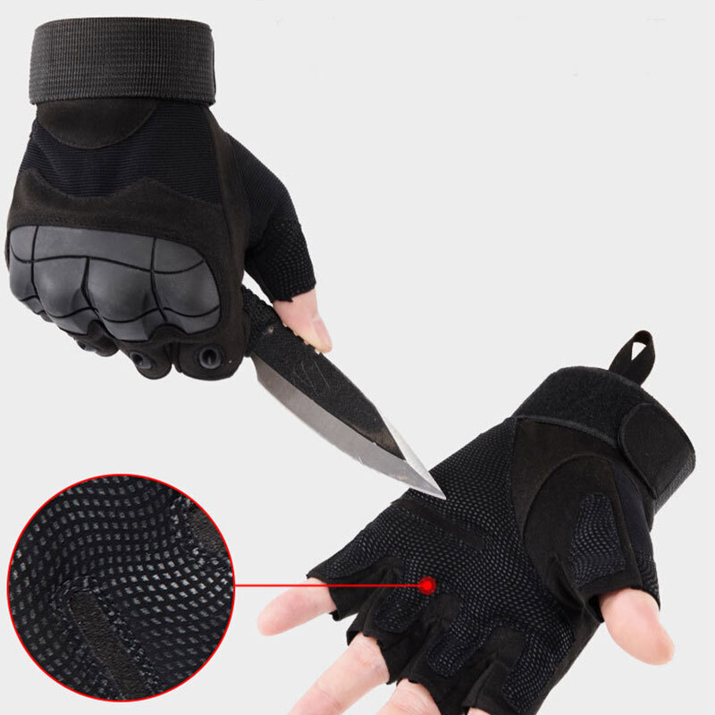 TOTO™ Outdoor Sports Tactical Rubber Knuckle Gloves for Men
