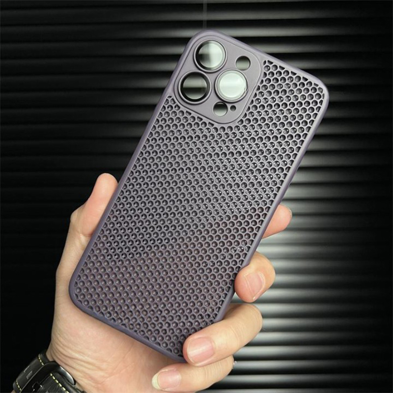 Double Layer Cooling Lens Protection Case Cover for iPhone