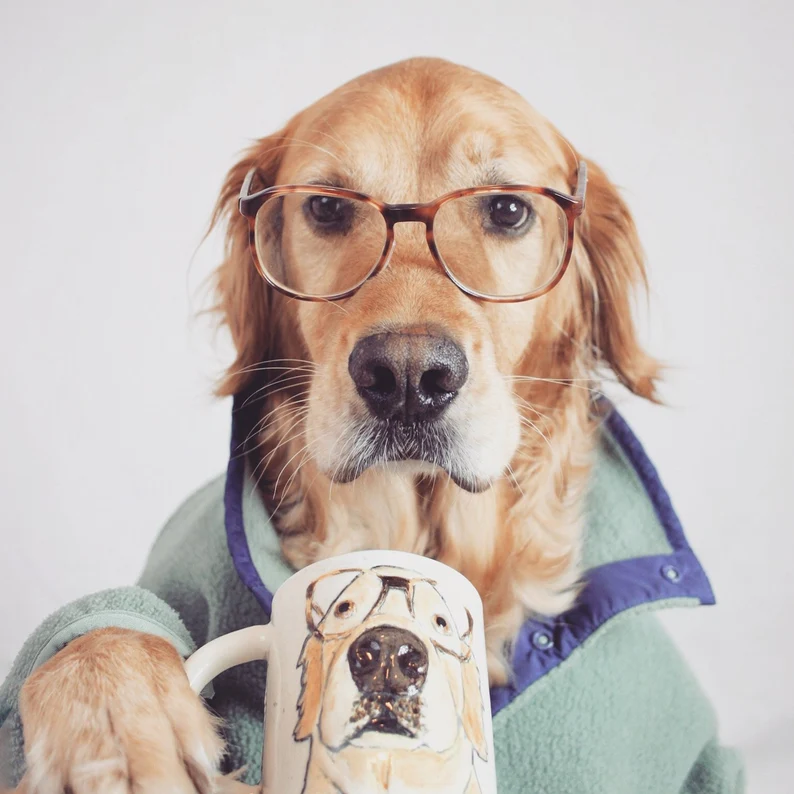 Carved Pet Portrait Mug | Personalized Custom Pet Portrait Gift