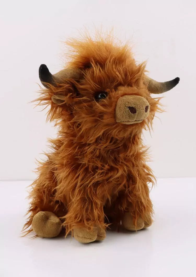 🐂Eco-Friendly Scottish Highland Cow Soft Plush Toy
