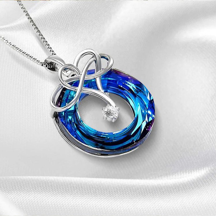 I Love you to Infinity and Beyond Crystal Infinity Necklace
