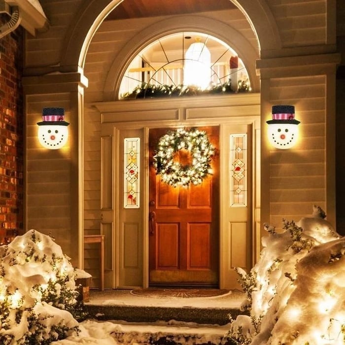 ⛄Christmas Promotion - Snowman Porch Light Covers🎁