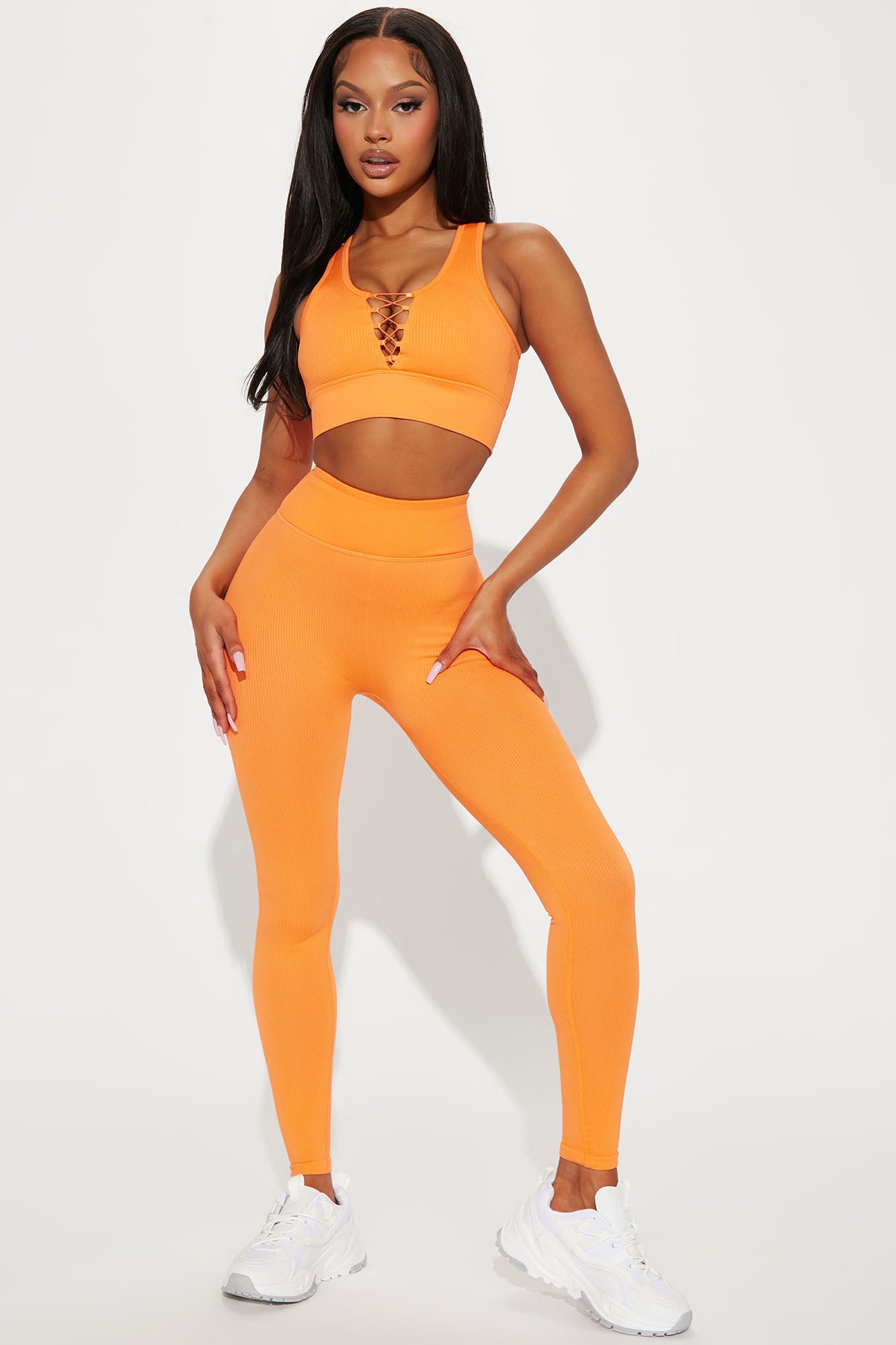 Get Up And Go Seamless Top - Orange