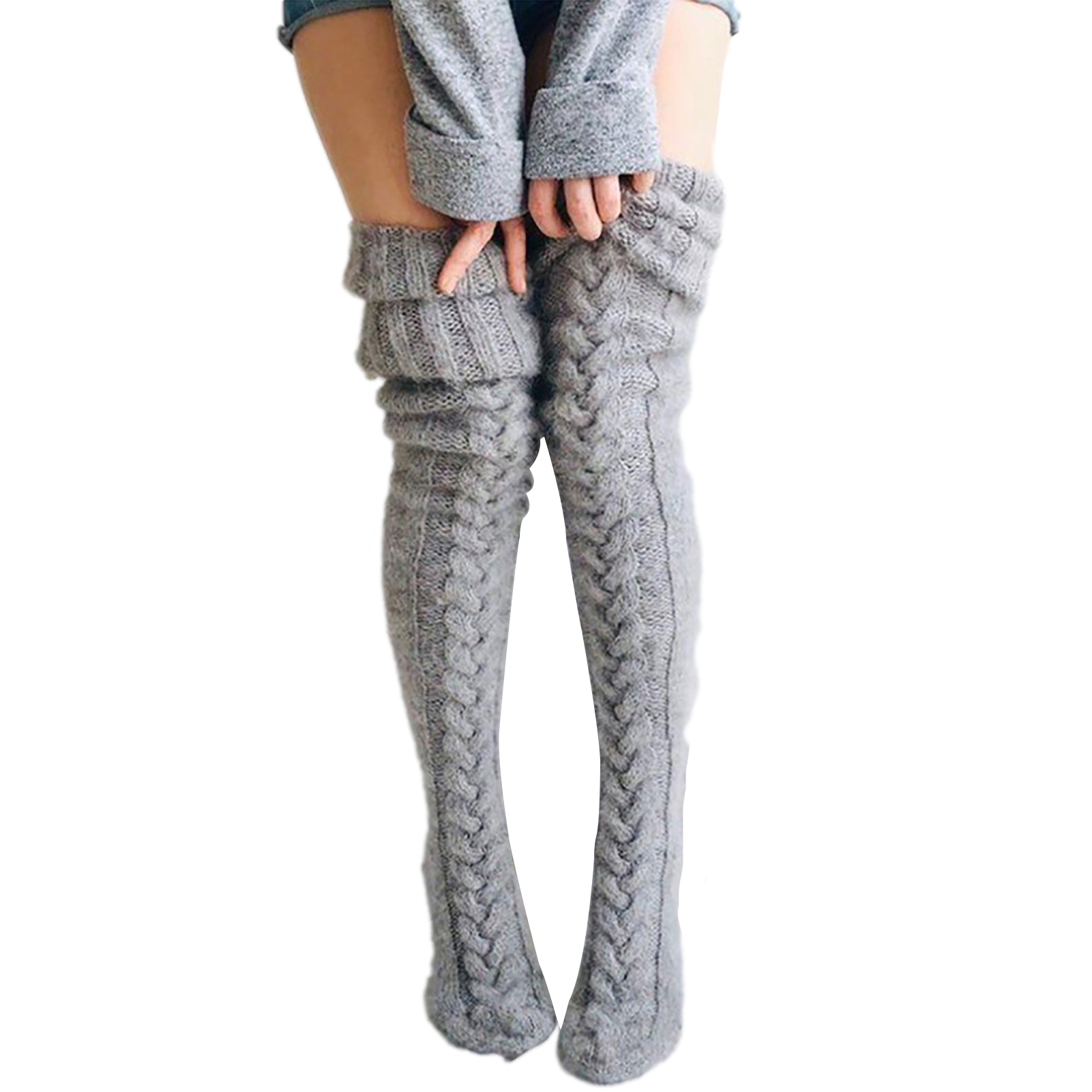 (🔥Early Christmas Sale- SAVE 48% OFF) Thick Slim Warm Knitted Stockings[free size] -BUY 3 GET 10% OFF & FREE SHIPPING