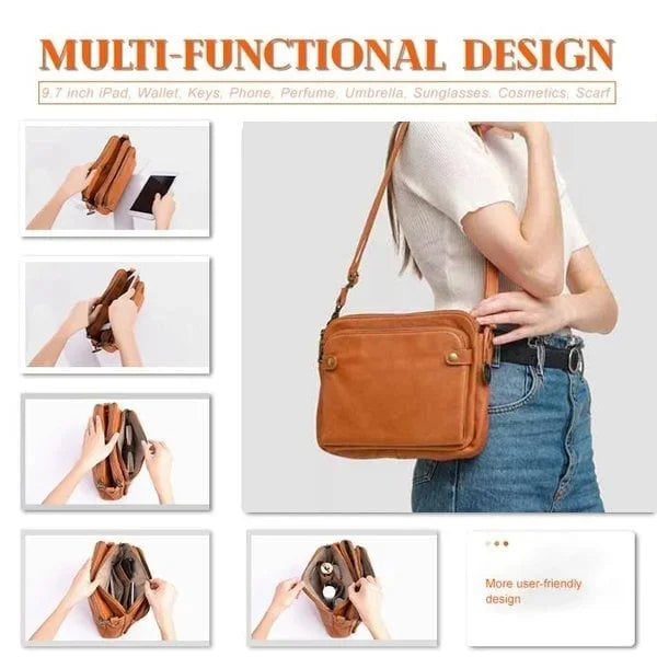 Crossbody Leather Shoulder Bags and Clutches