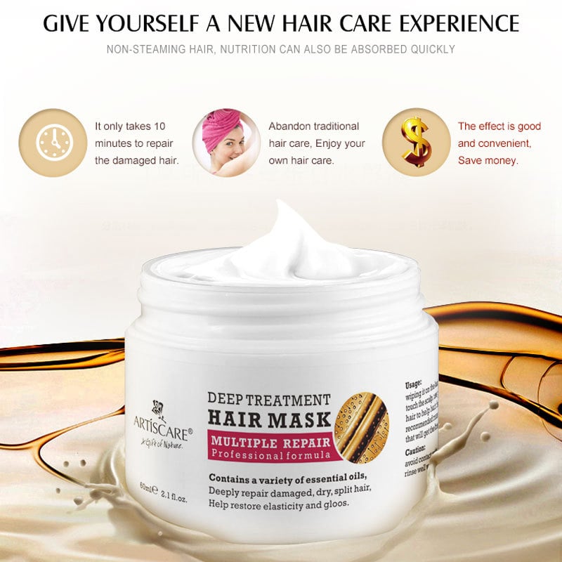 Professional Deep Treatment Hair Mask - Buy 1 Get 1 Free Now!