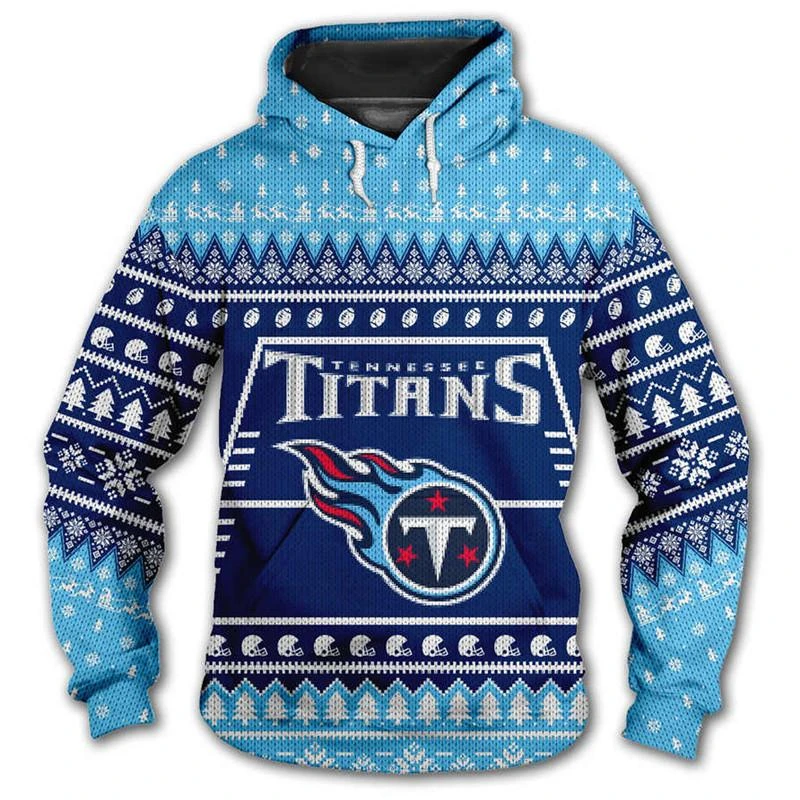 TENNESSEE TITANS 3D CHRISTMAS HOODIE ABC02